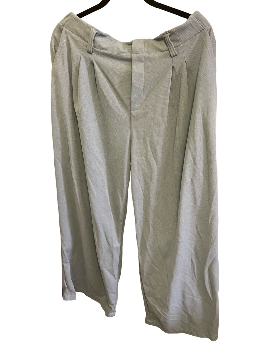 XL Halara Wide Leg Waffle Knit Pants light blue